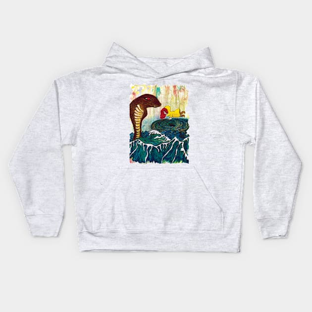 whirlpool girl Kids Hoodie by RecklessDesign01